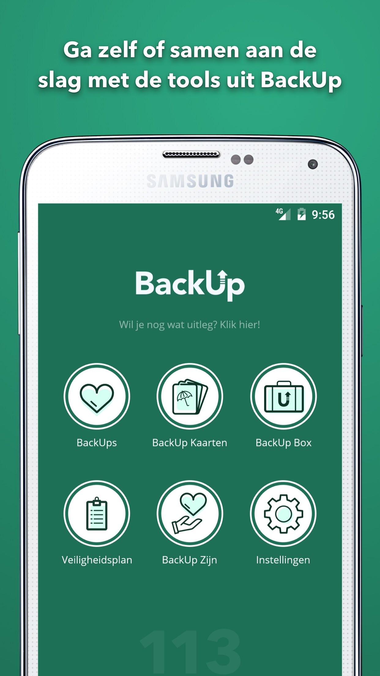 BackUp app zelfmoordpreventie
