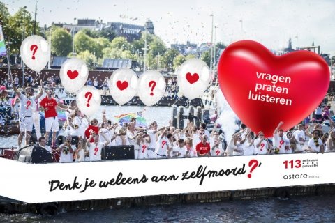 113 Zelfmoordpreventieboot Gaypride Amsterdam Pride Astare