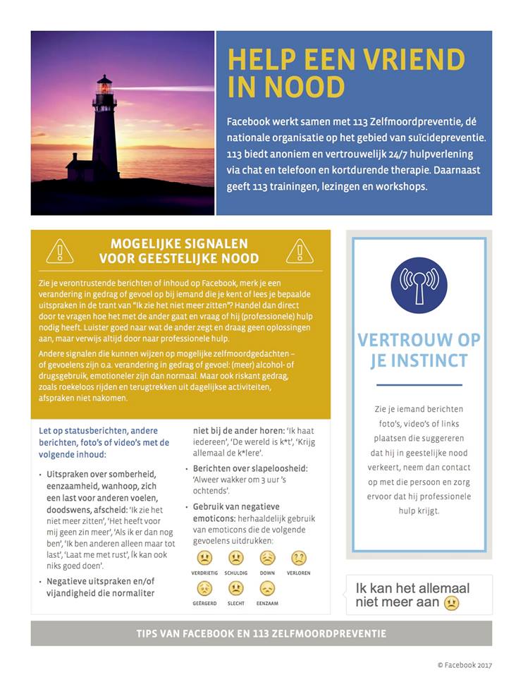 Brochure Help een vriend in nood