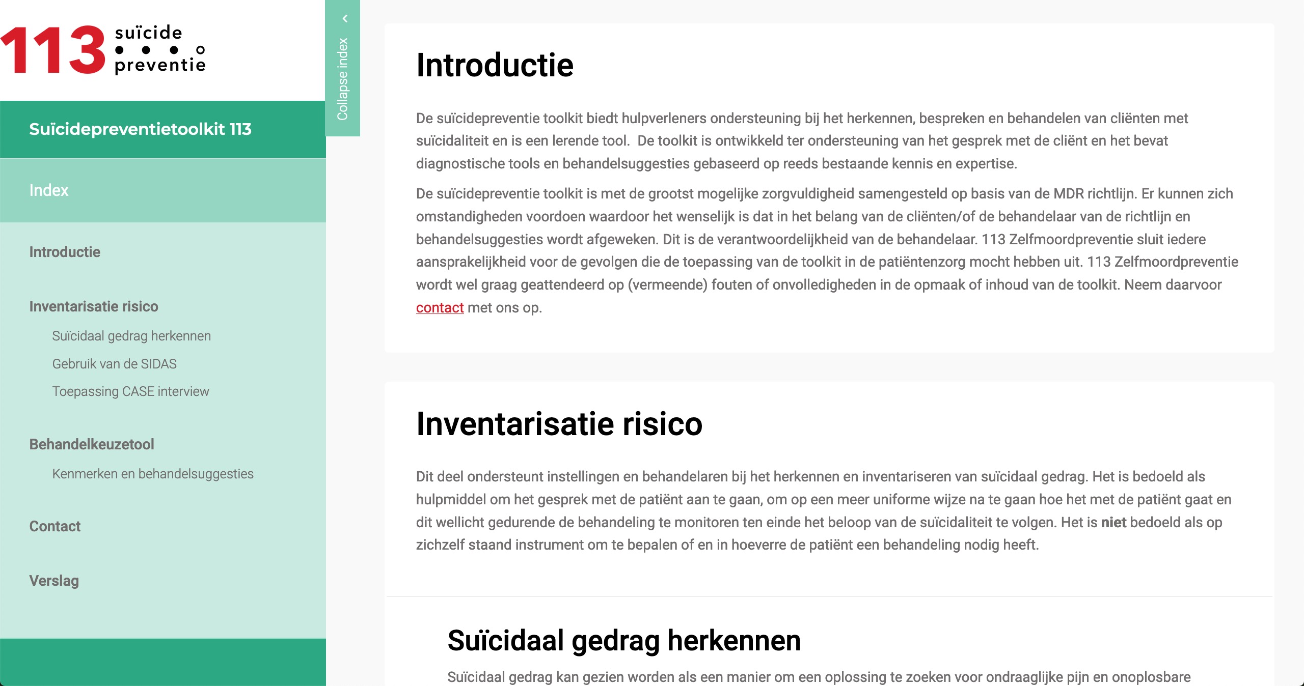 Suïcidepreventie toolkit voor de GGZ: samen naar zo goed mogelijke zorg