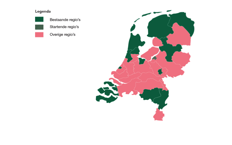 Kaartje regios's supranet communitys