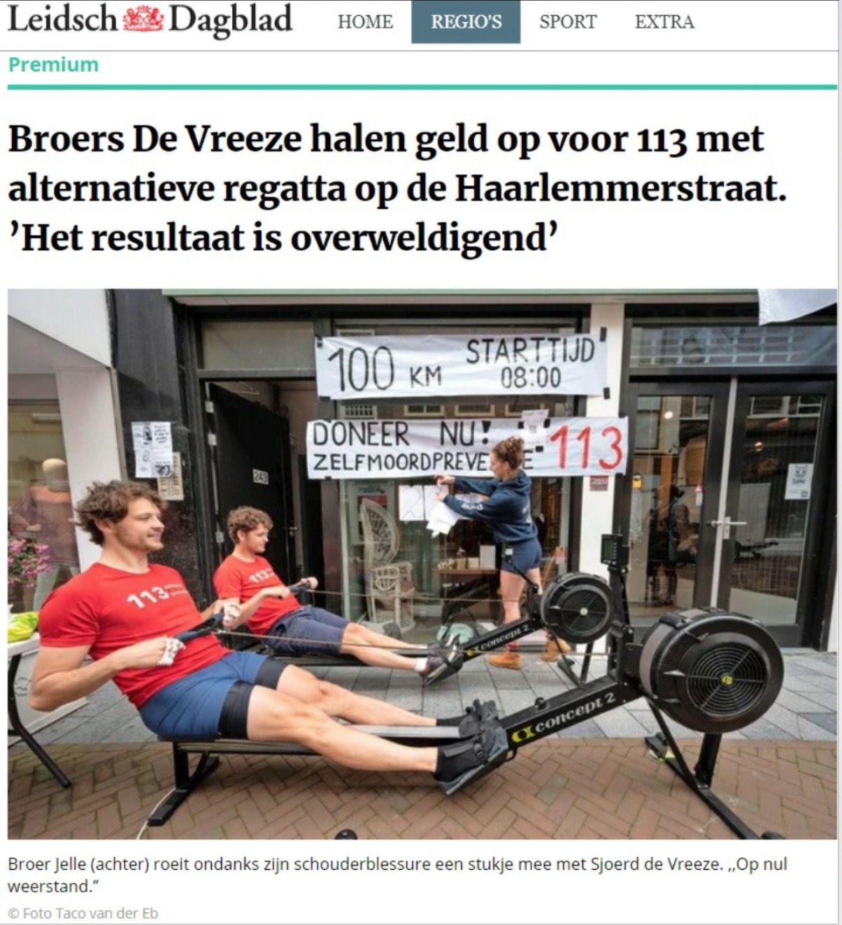 broers roeien voor 113