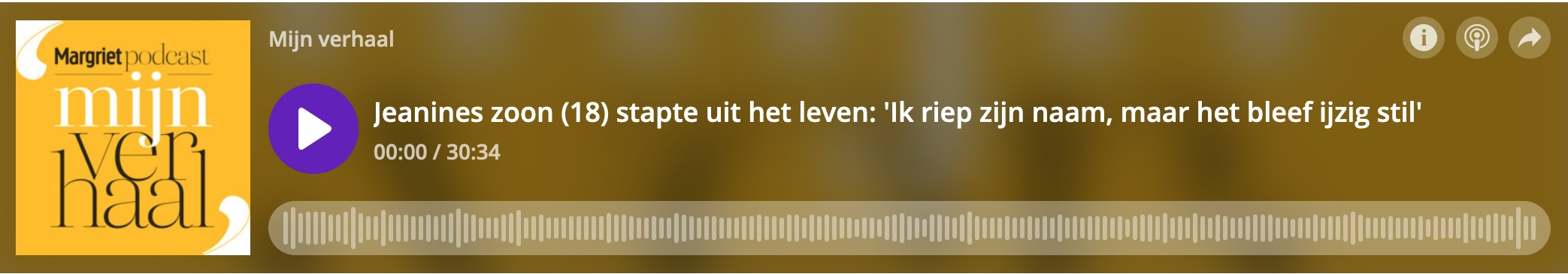 podcast zelfmoord margriet