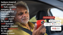 Mannencampagne'Zelf oplossen begint bij 113'