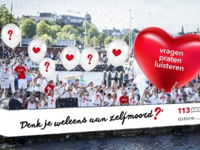 113 Zelfmoordpreventieboot Gaypride Amsterdam Pride Astare